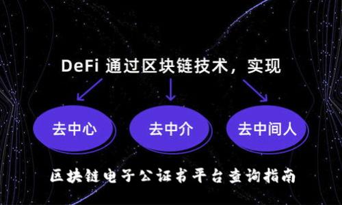 区块链电子公证书平台查询指南