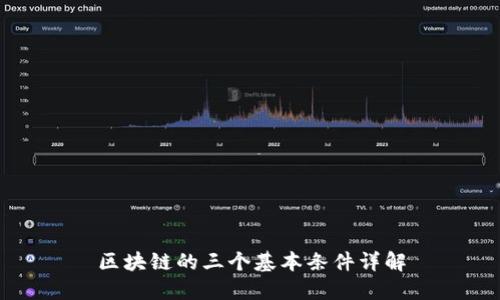 区块链的三个基本条件详解